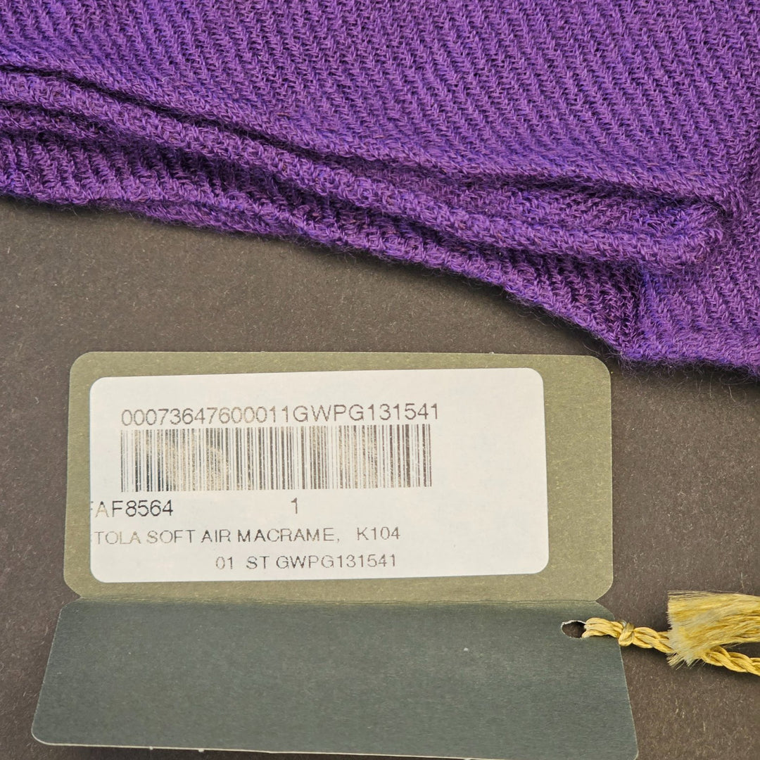 Loro PianaAccessories - Scarves - Loro Piana Women Scarf - Tota Soft Air Macrame - 100% Cashmere - FAF8564 - Purple - Ask Me Wear