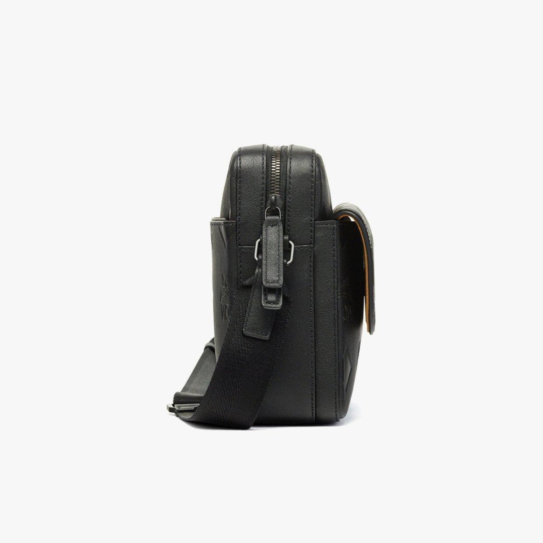 MCMHandbag - MCM Aren Messenger Bag in Maxi Monogram Leather - MMRDATA05BK001 - Ask Me Wear