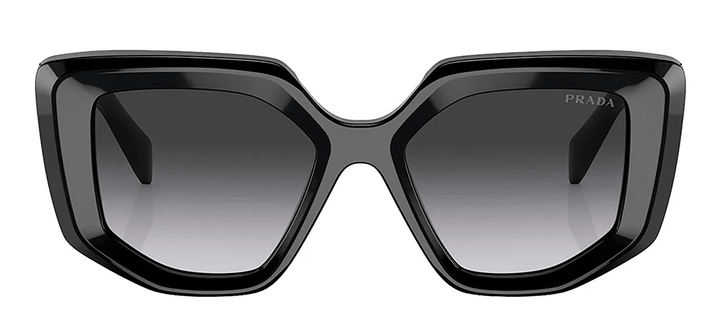 PradaSunglasses - Prada PR 14ZS 1AB09S Fashion Plastic Black Sunglasses with Grey Gradient Lens - PR_14ZS_1AB09S_50mm - Ask Me Wear