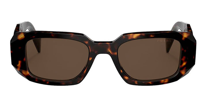 PradaSunglasses - Prada PR 17WS 2AU8C1 Rectangle Plastic Tortoise Sunglasses with Brown Lens - PR_17WS_2AU8C1_49mm - Ask Me Wear
