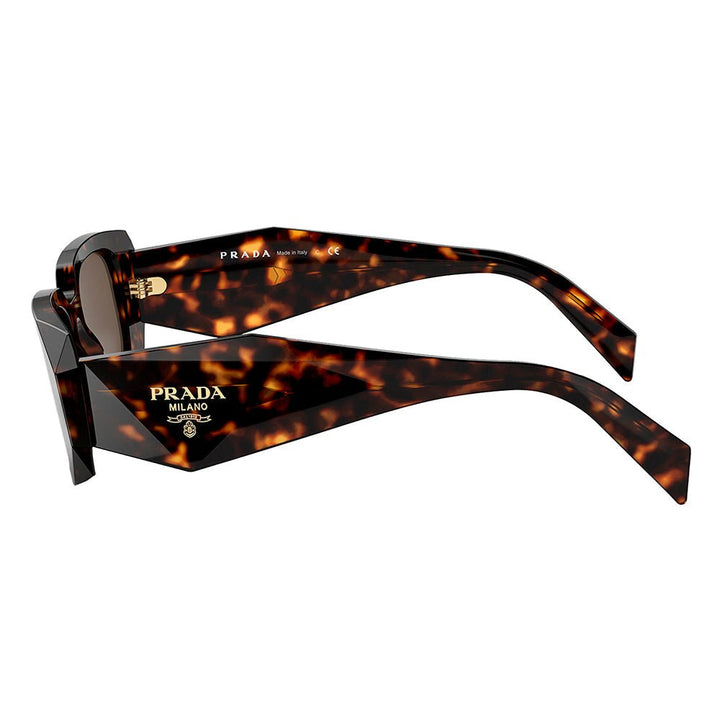 PradaSunglasses - Prada PR 17WS 2AU8C1 Rectangle Plastic Tortoise Sunglasses with Brown Lens - PR_17WS_2AU8C1_49mm - Ask Me Wear