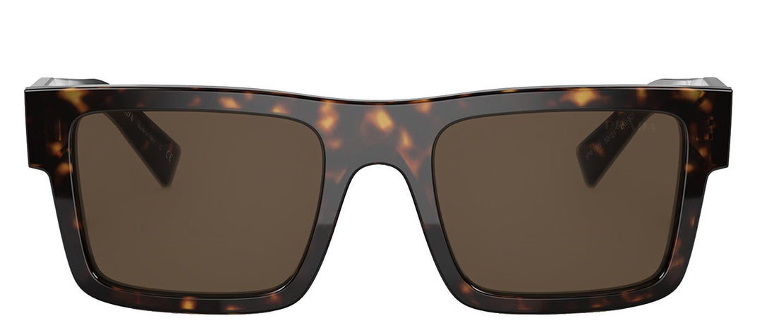 PradaSunglasses - Prada PR 19WS 2AU8C1 Rectangle Plastic Tortoise Sunglasses with Brown Lens - PR_19WS_2AU8C1_52mm - Ask Me Wear