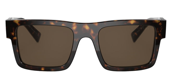 PradaSunglasses - Prada PR 19WS 2AU8C1 Rectangle Plastic Tortoise Sunglasses with Brown Lens - PR_19WS_2AU8C1_52mm - Ask Me Wear