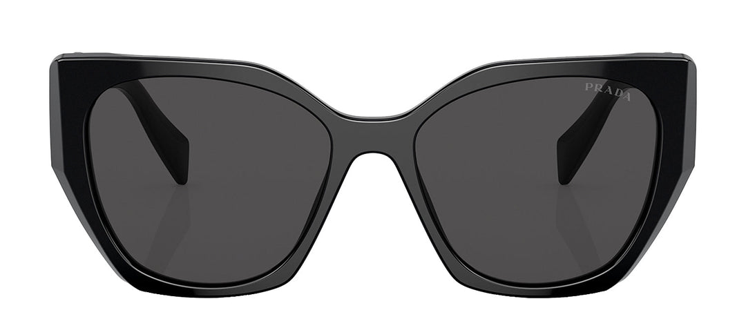 PradaSunglasses - Prada PR 19ZS 1AB5S0 Butterfly Plastic Black Sunglasses with Grey Lens - PR_19ZS_1AB5S0_55mm - Ask Me Wear