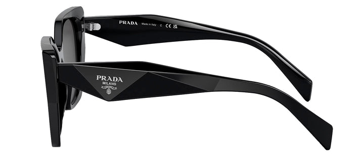 PradaSunglasses - Prada PR 19ZS 1AB5S0 Butterfly Plastic Black Sunglasses with Grey Lens - PR_19ZS_1AB5S0_55mm - Ask Me Wear