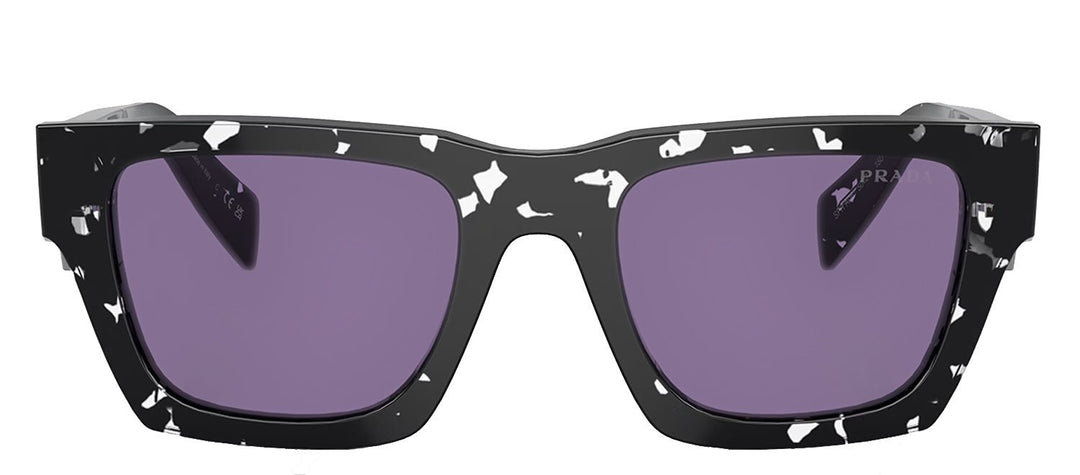 PradaSunglasses - Prada PR A06S 15O50B Square Plastic Tortoise Sunglasses with Purple Mirror Lens - PR_A06S_15O50B_50mm - Ask Me Wear