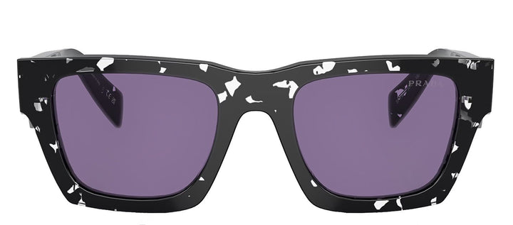 PradaSunglasses - Prada PR A06S 15O50B Square Plastic Tortoise Sunglasses with Purple Mirror Lens - PR_A06S_15O50B_50mm - Ask Me Wear