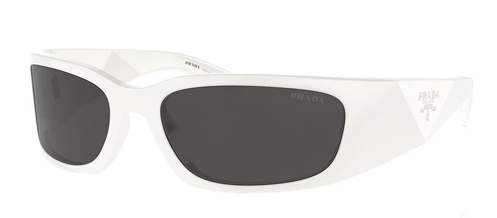 PradaSunglasses - Prada PR A14S 1425S0 Butterfly Plastic White Sunglasses with Grey Lens - PR_A14S_1425S0_60mm - Ask Me Wear
