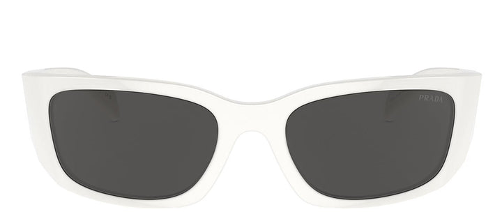 PradaSunglasses - Prada PR A14S 1425S0 Butterfly Plastic White Sunglasses with Grey Lens - PR_A14S_1425S0_60mm - Ask Me Wear