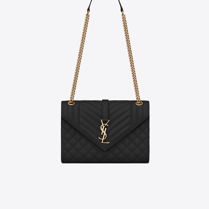 YSLHandbag - SAINT LAURENT Envelope Medium In Mix Matelassé Leather - 600185BOW911000 - Ask Me Wear