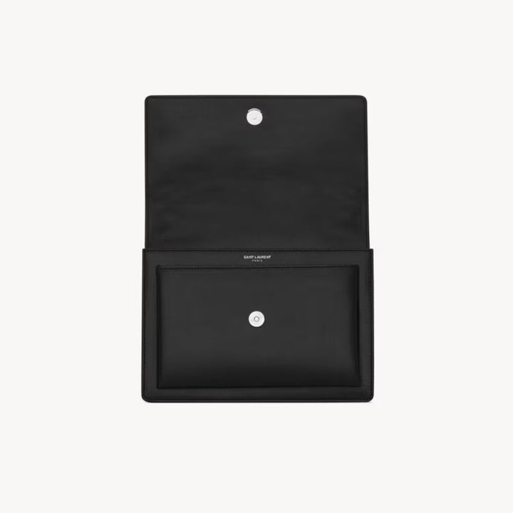 YSLHandbag - SAINT LAURENT Sunset medium chain bag in smooth leather - 442906D420N1000 - Ask Me Wear