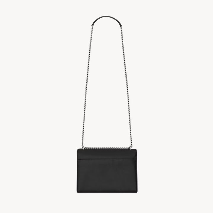 YSLHandbag - SAINT LAURENT Sunset medium chain bag in smooth leather - 442906D420N1000 - Ask Me Wear