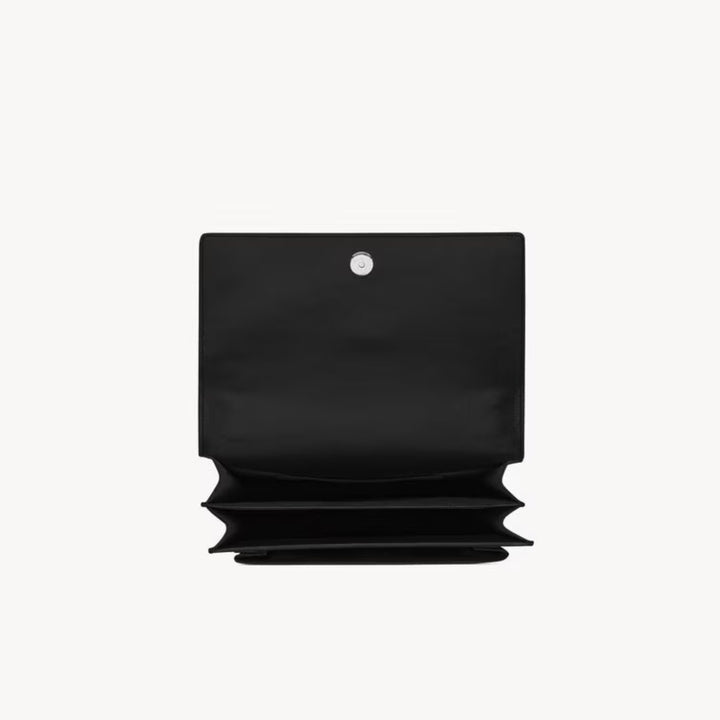 YSLHandbag - SAINT LAURENT Sunset medium chain bag in smooth leather - 442906D420N1000 - Ask Me Wear