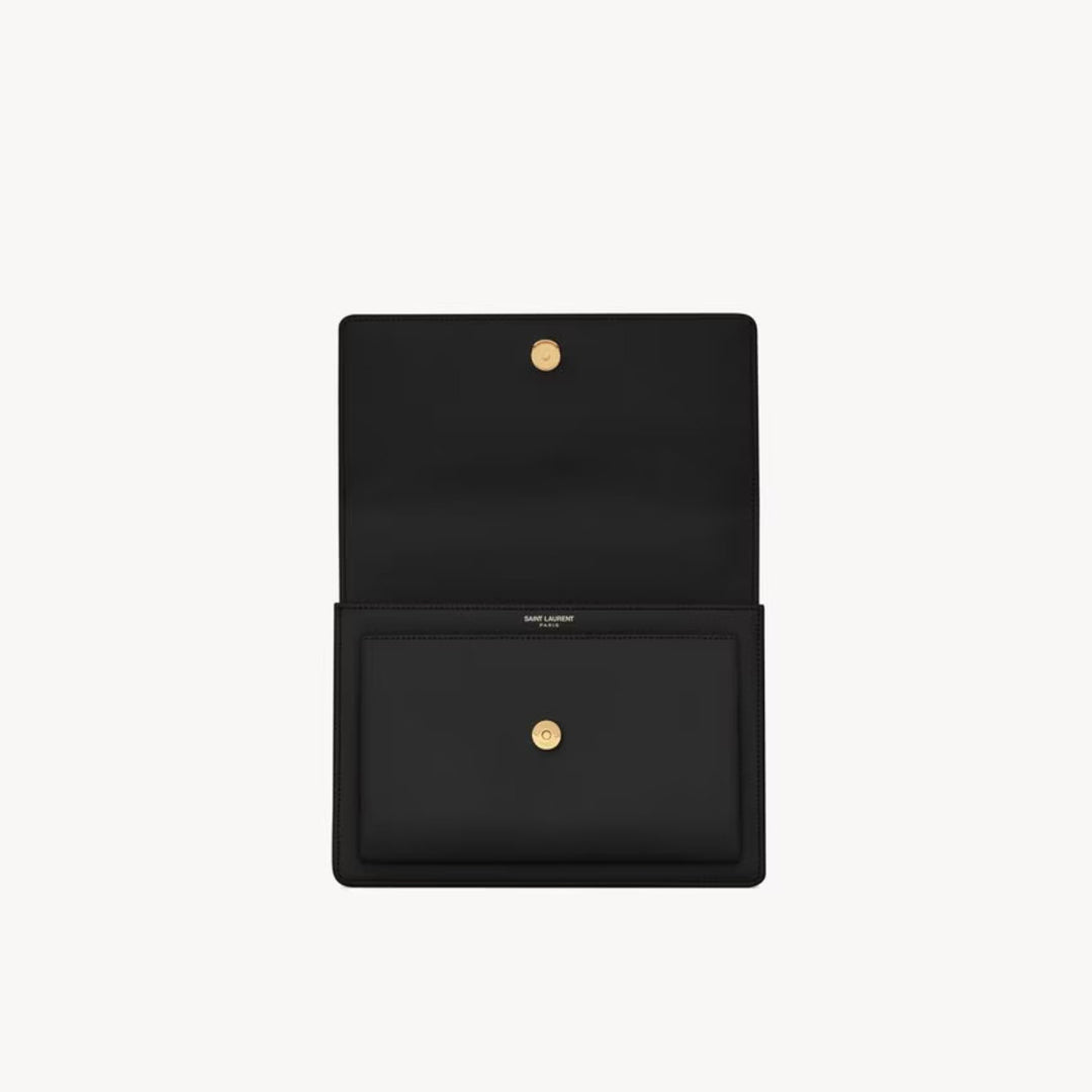 YSLHandbag - SAINT LAURENT Sunset medium chain bag in smooth leather - Gold - 442906D420W1000 - Ask Me Wear