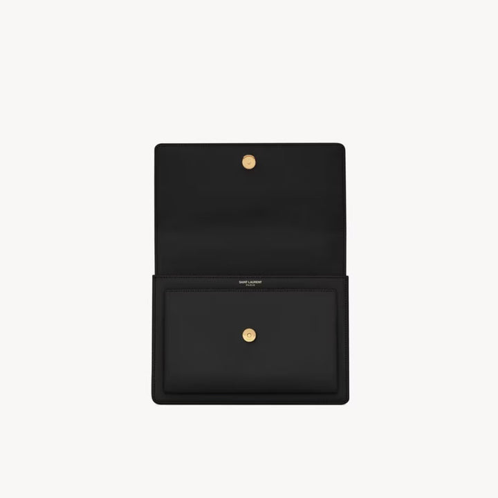 YSLHandbag - SAINT LAURENT Sunset medium chain bag in smooth leather - Gold - 442906D420W1000 - Ask Me Wear