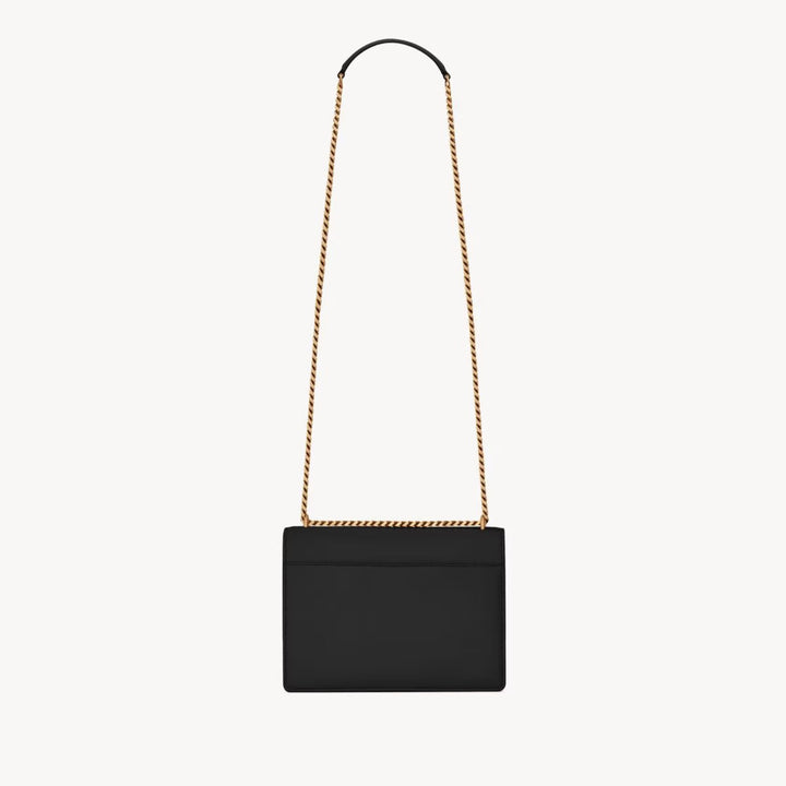 YSLHandbag - SAINT LAURENT Sunset medium chain bag in smooth leather - Gold - 442906D420W1000 - Ask Me Wear