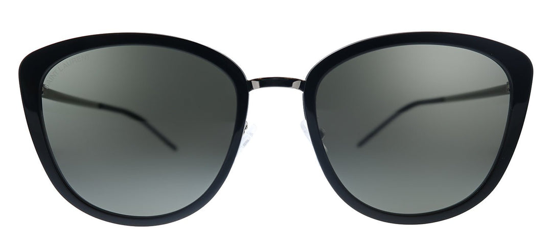 Saint LaurentSunglasses - Saint Laurent SLIM SL 377/K 001 Cat - Eye Metal Silver Sunglasses with Grey Lens - SL_377/K_SLIM_001 - Ask Me Wear
