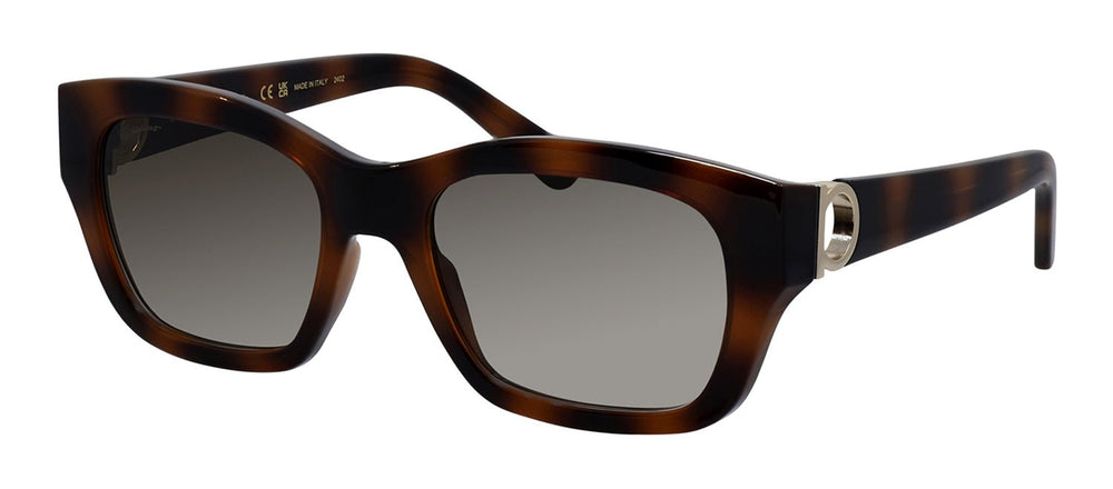 Salvatore FerragamoSunglasses - Salvatore Ferragamo SF 1012S 5319214 Square Plastic Tortoise Sunglasses with Grey Gradient Lens - SF_1012S_5319214_53mm - Ask Me Wear