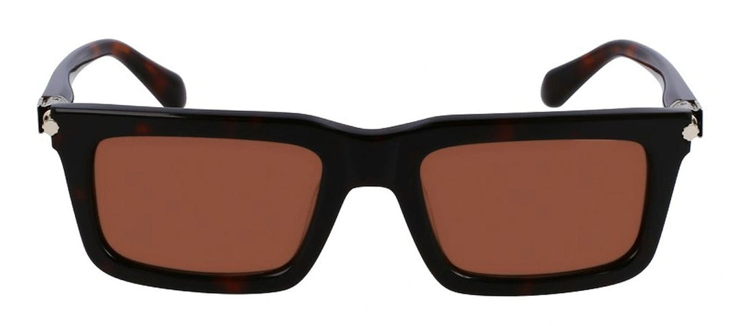 Salvatore FerragamoSunglasses - Salvatore Ferragamo SF 2015S 242 Rectangular Plastic Dark Tortoise Sunglasses with Brown Lens - SF_2015S_242_53mm - Ask Me Wear