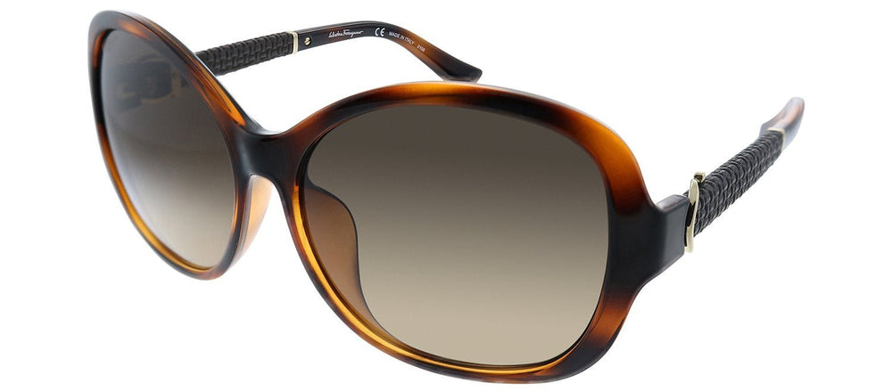Salvatore FerragamoSunglasses - Salvatore Ferragamo SF 744SLA 214 Butterfly Plastic Tortoise Sunglasses with Brown Gradient Lens - SF_744SLA_214_59mm - Ask Me Wear