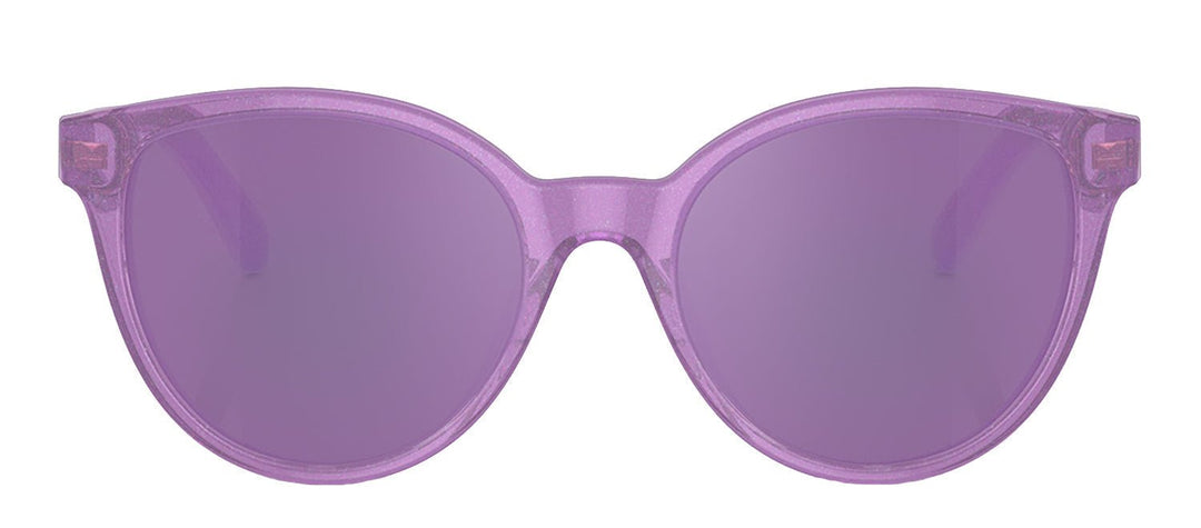 VersaceSunglasses - Versace KIDS VK 4427U 53734V Round Plastic Purple Sunglasses with Purple Mirror Lens - VK_4427U_53734V_46mm - Ask Me Wear