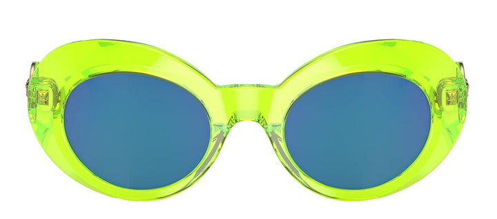 VersaceSunglasses - Versace KIDS VK 4428U 537125 Oval Plastic Green Sunglasses with Blue Mirror Lens - VK_4428U_537125_45mm - Ask Me Wear