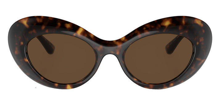 VersaceSunglasses - Versace VE 4456U 108/73 Oval Injected Havana Sunglasses with Dark Brown Lens - VE_4456U_108/73_52mm - Ask Me Wear