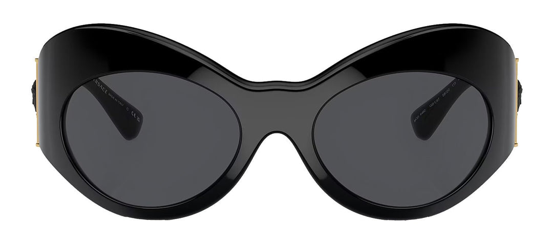 VersaceSunglasses - Versace VE 4462 GB1/87 Fashion Plastic Black Sunglasses with Grey Lens - VE_4462_GB1/87_58mm - Ask Me Wear