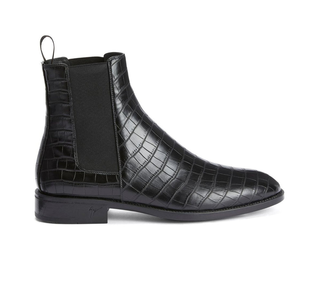 Giuseppe Zanotti - Giuseppe Zanotti Ryim Crocodile - effect Boots - IU30013003 - Ask Me Wear
