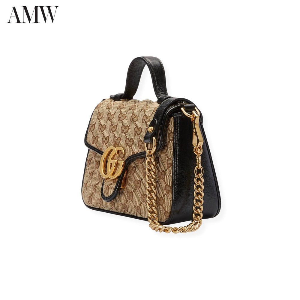 GucciHandbag - GUCCI GG Marmont Mini Top Handle Bag - 583571HVKEG9772 - Ask Me Wear