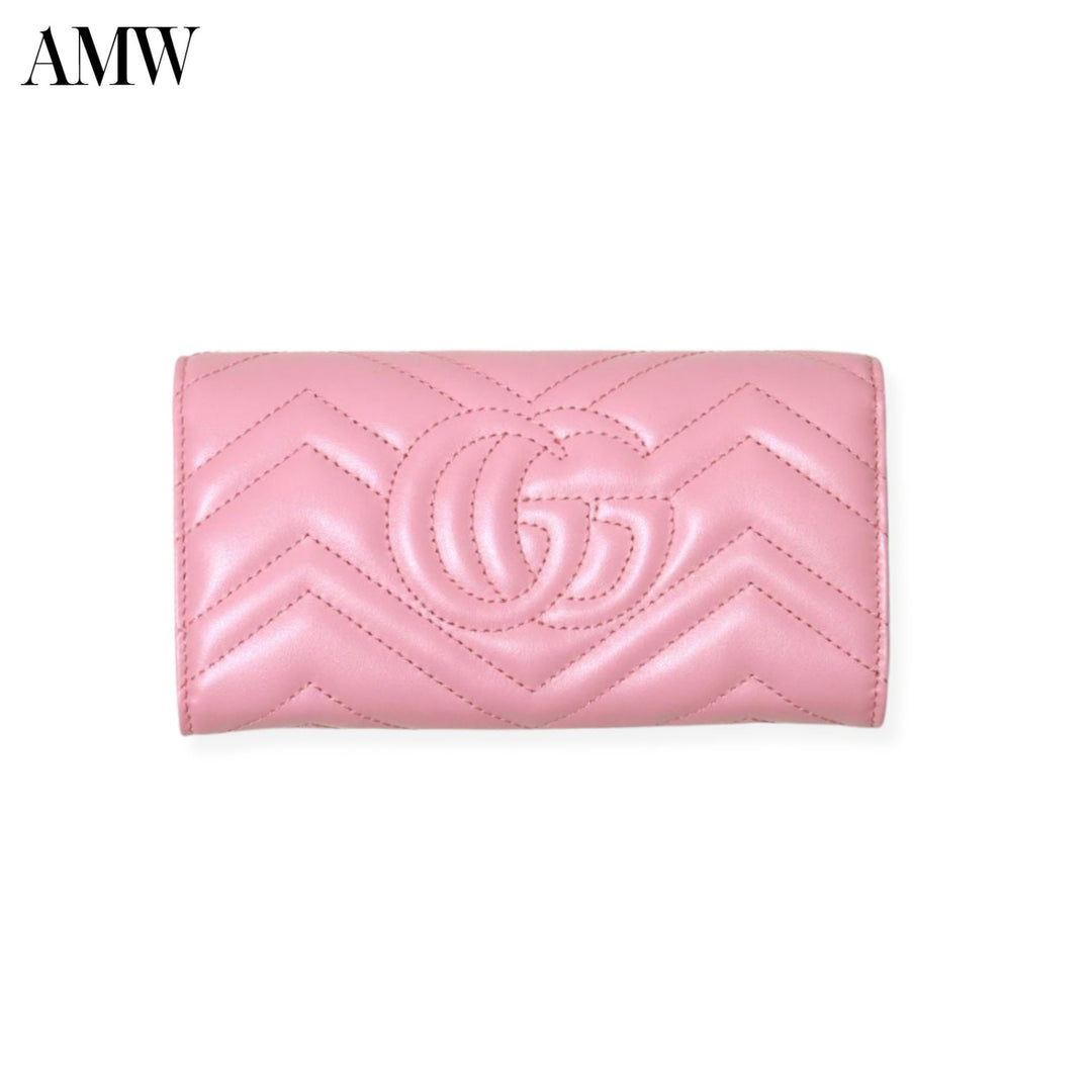 GucciHandbag - GUCCI Leather Bifold Wallet GG Marmont - 443436DTD1P5815 - Ask Me Wear