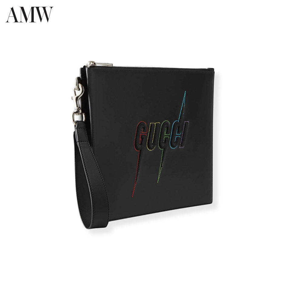 GucciHandbag - GUCCI Pouch with Gucci Blade Embroidery - 597678DTDTN1058 - Ask Me Wear