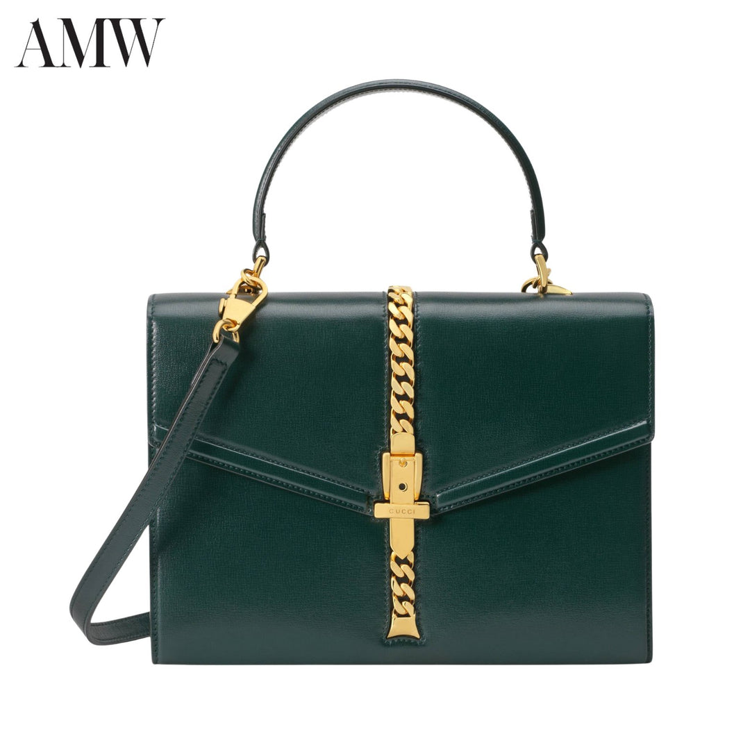 GucciHandbag - GUCCI Sylvie 1969 Small Top Handle Bag - 6027811DB0G3020 - Ask Me Wear