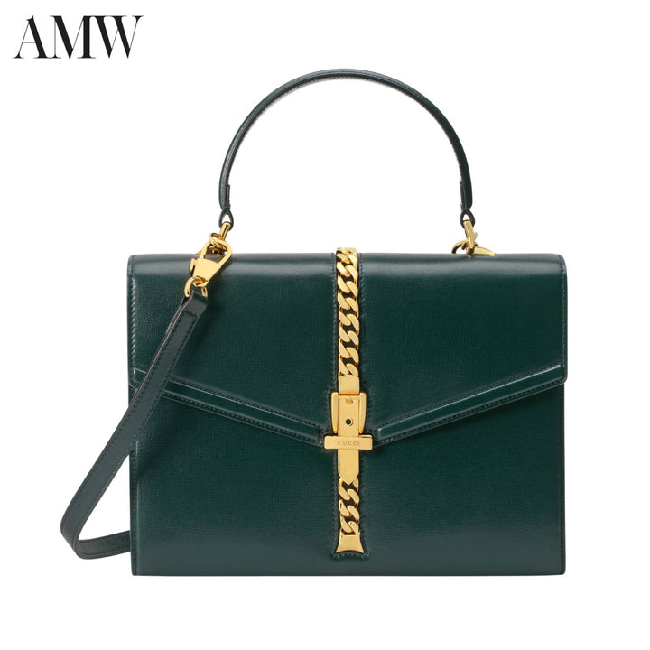 GucciHandbag - GUCCI Sylvie 1969 Small Top Handle Bag - 6027811DB0G3020 - Ask Me Wear
