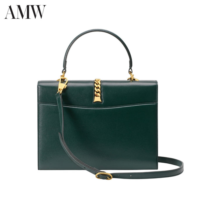 GucciHandbag - GUCCI Sylvie 1969 Small Top Handle Bag - 6027811DB0G3020 - Ask Me Wear