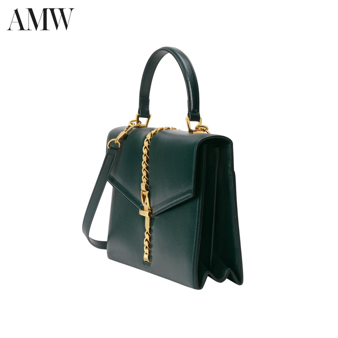 GucciHandbag - GUCCI Sylvie 1969 Small Top Handle Bag - 6027811DB0G3020 - Ask Me Wear