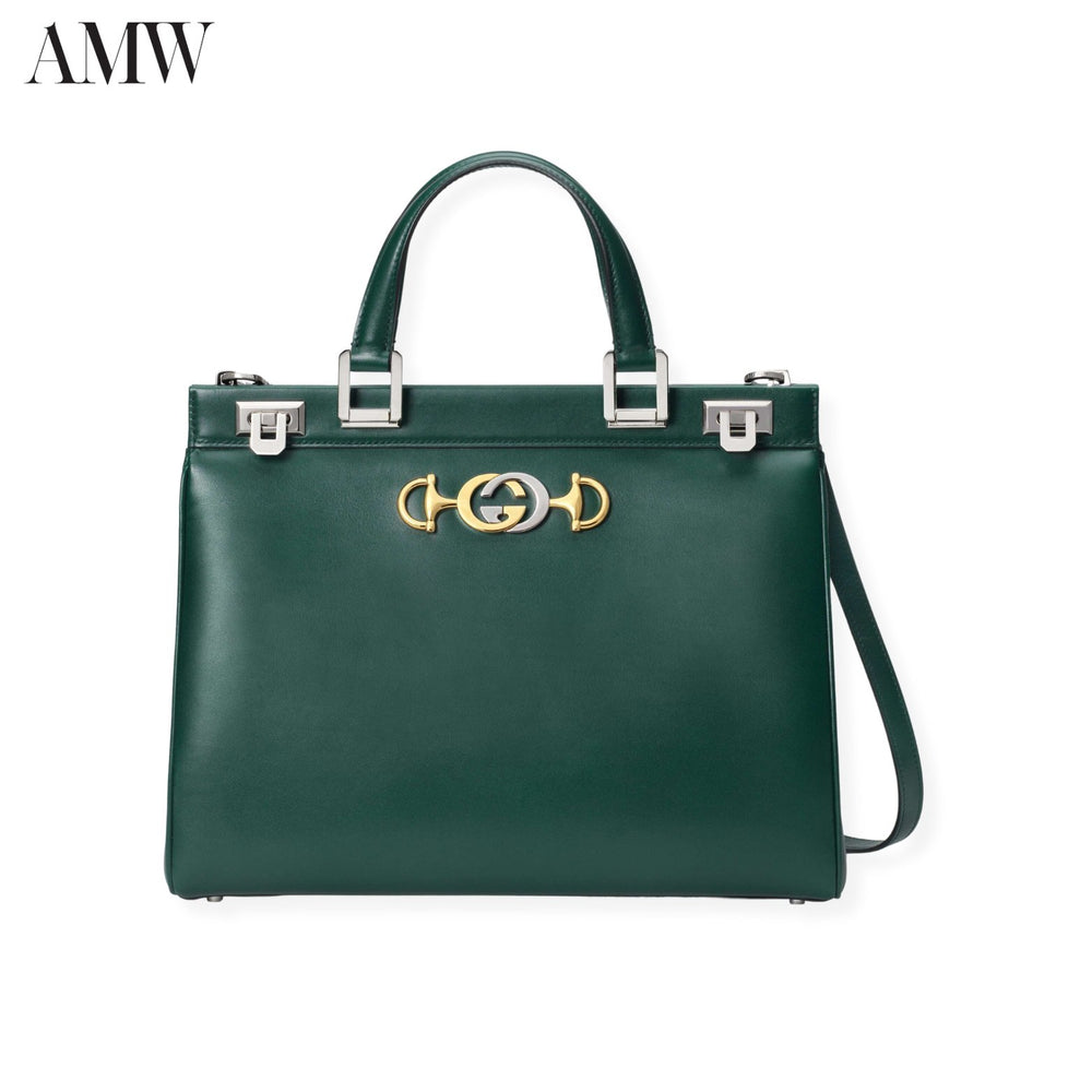 GucciHandbag - GUCCI Zumi Smooth Leather Medium Top Handle Bag - 56471405J0X3154 - Ask Me Wear