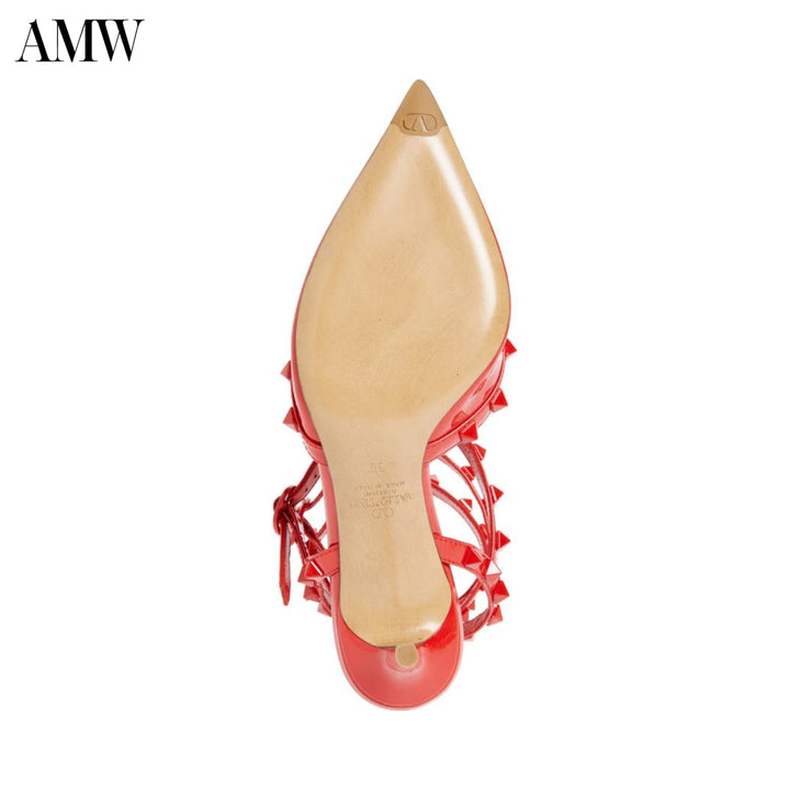 ValentinoShoes - VALENTINO Rockstud Ankle - Strap Sandals - 3W0S0375YPX - Ask Me Wear