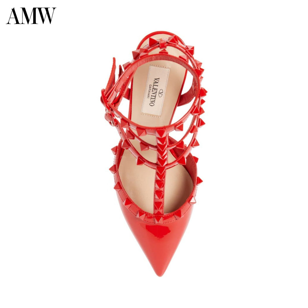 ValentinoShoes - VALENTINO Rockstud Ankle - Strap Sandals - 3W0S0375YPX - Ask Me Wear