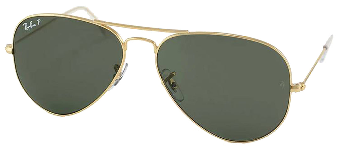 Ray-Ban Cockpit RB 3362 001 Aviator Metal Gold Sunglasses with Green Lens