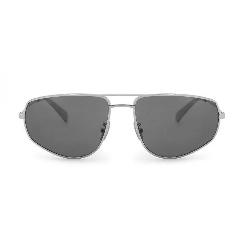 Celine Sunglasses Aviator Full Rim, Palladium Frame And Smoke Lens Cl40083U16A