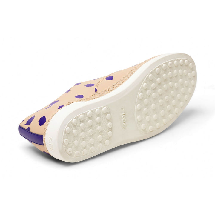 Tod's Francesina Polka-Dot Espadrilles in NEUTRALS