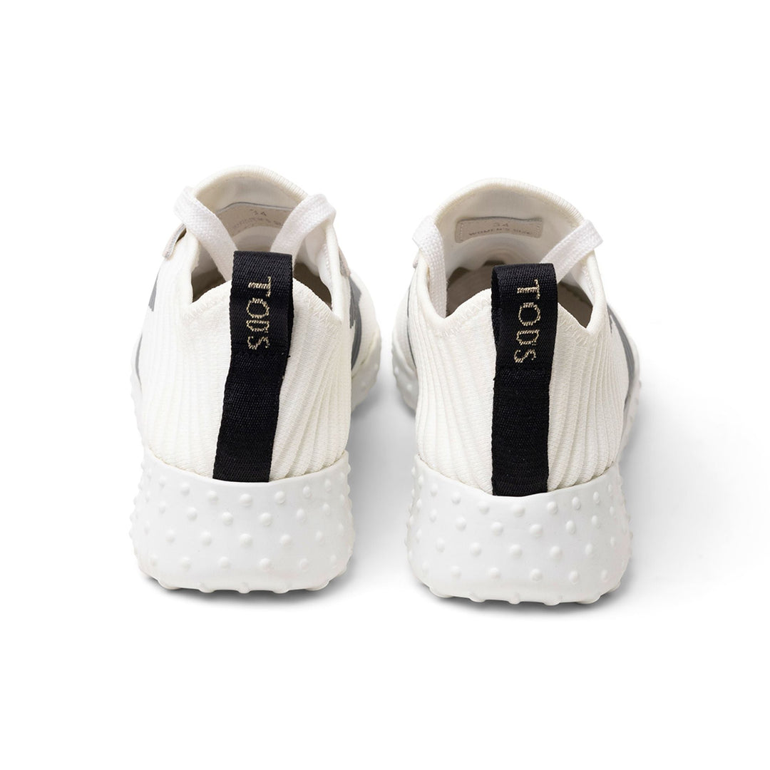 Tod's Ribbed Lace-Up Sneakers in WHITE