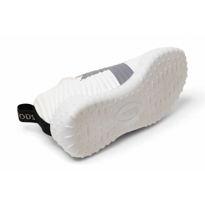 Tod's Ribbed Lace-Up Sneakers in WHITE