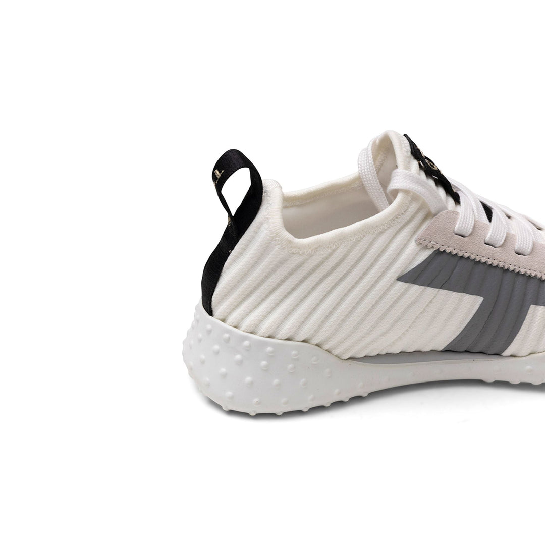 Tod's Ribbed Lace-Up Sneakers in WHITE