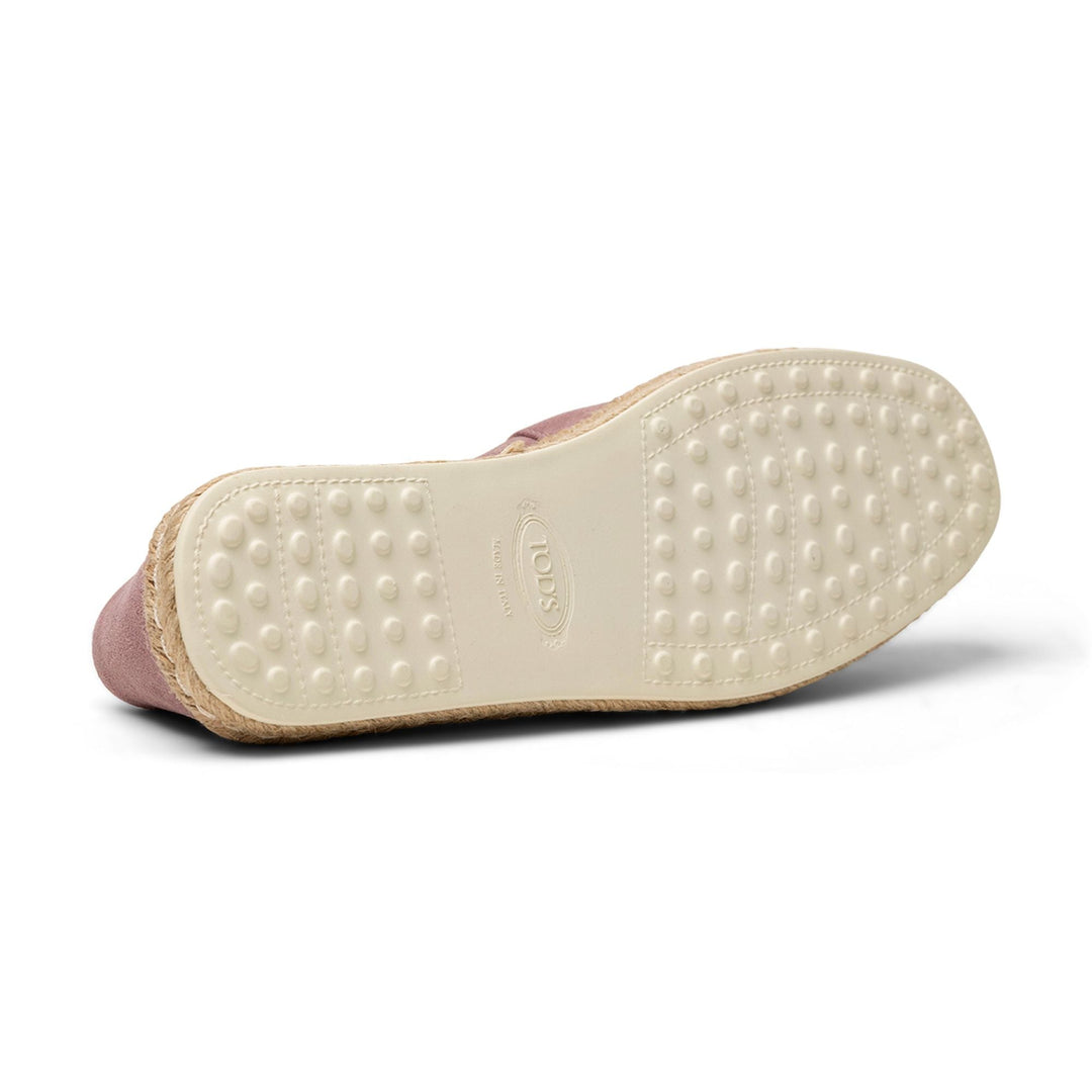 Tod's Suede Espadrilles in PINK
