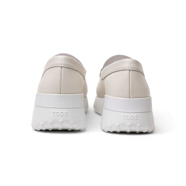 Tod's Rubber-Sole Loafers in WHITE