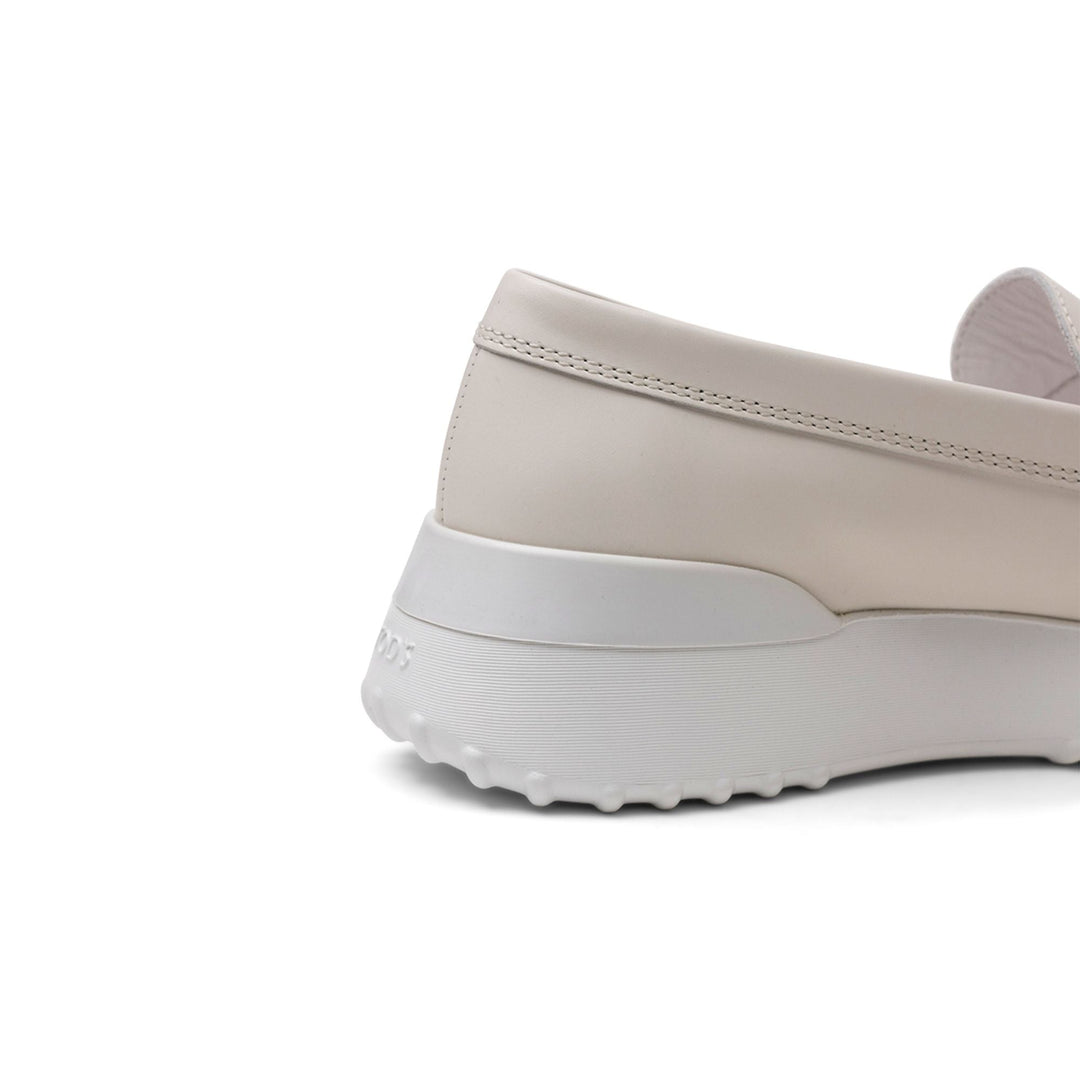 Tod's Rubber-Sole Loafers in WHITE