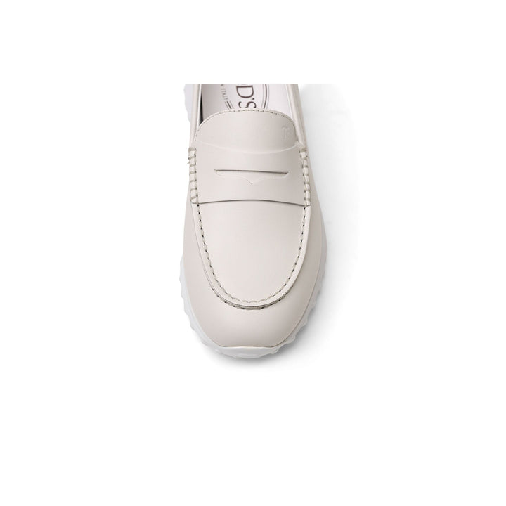 Tod's Rubber-Sole Loafers in WHITE