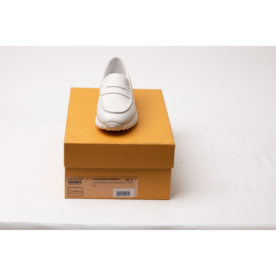 Tod's Rubber-Sole Loafers in WHITE